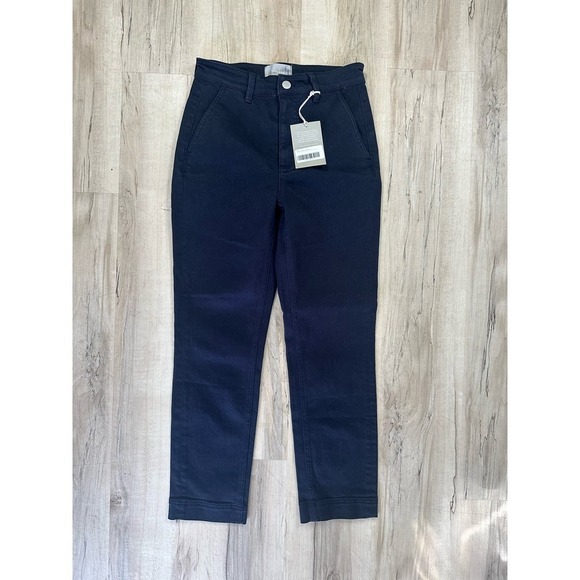 NWT Everlane cropped slim navy pant - Picture 4 of 10